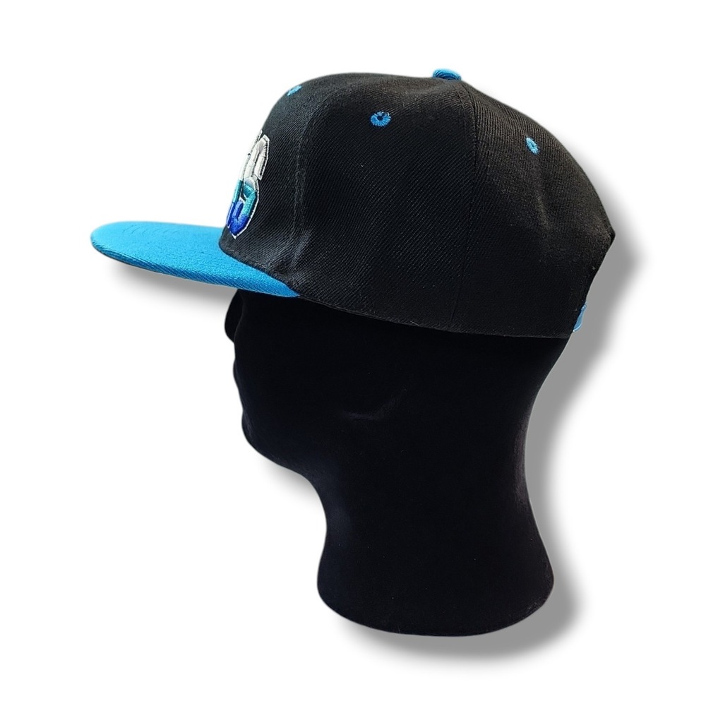 Mei Yu Gao DALLAS Embroidered Hat Ball Cap Snap Back Black/Blue NEW - Picture 3 of 9